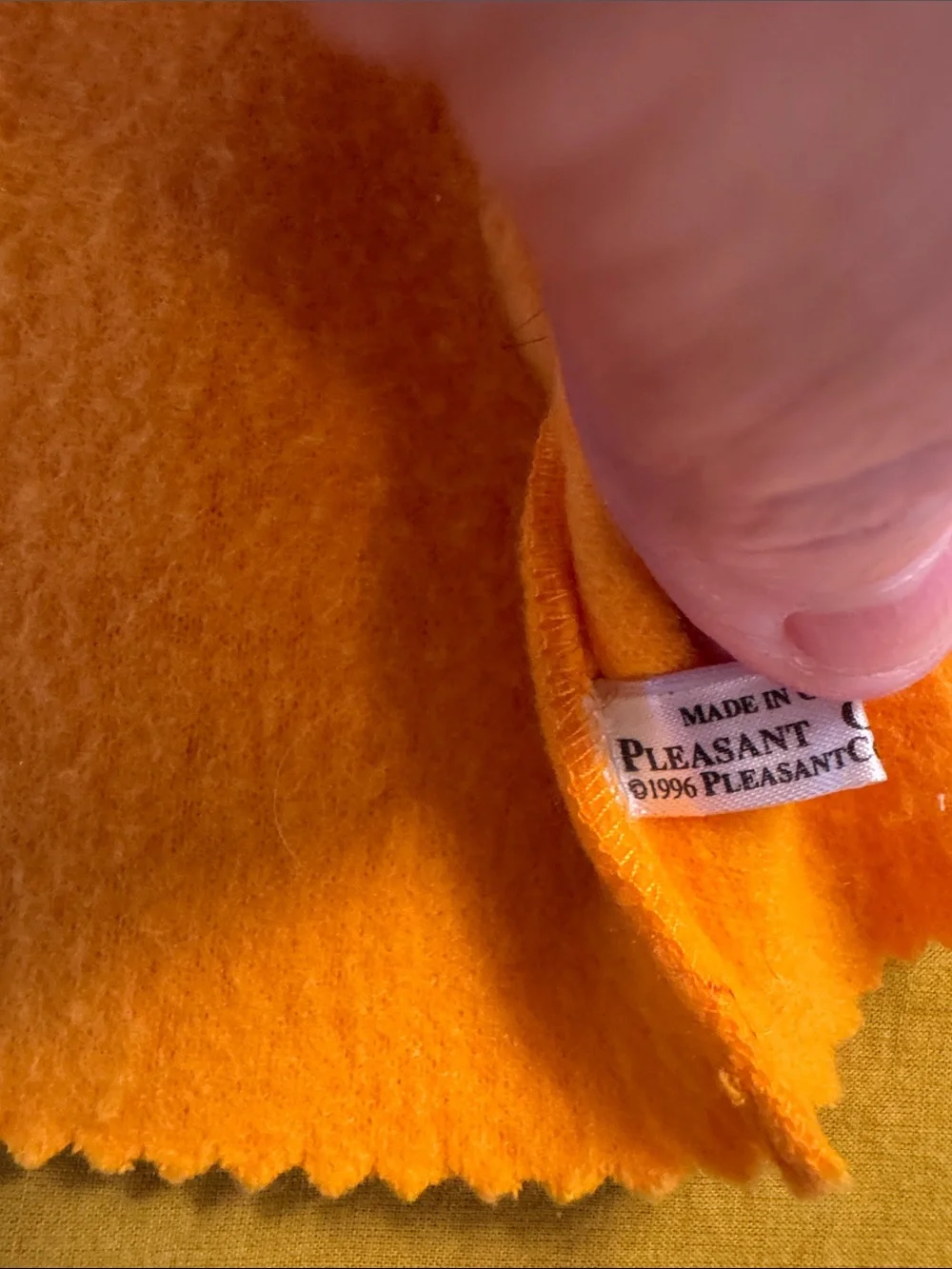 Vintage American Girl Pleasant Co Doll 1996 First Day Yellow Coat Fleece Jacket